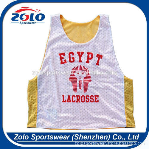 Wholesale Custom Reversible Lacrosse Pinnies With Sublimation Printing